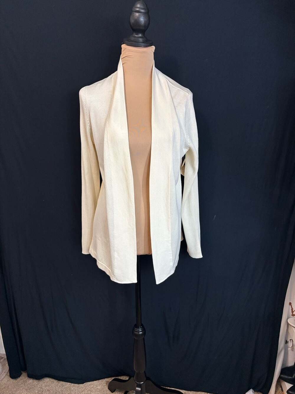 Coldwater Creek Women's Silk Cotton Open Front Cardigan